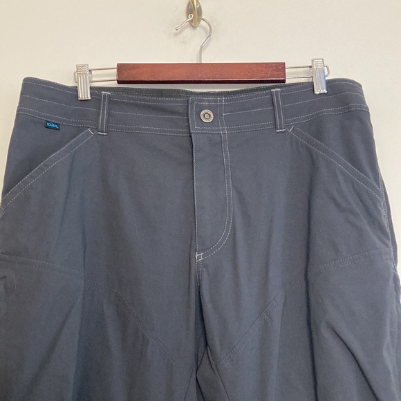 Kuhl Pants Mens 36 x 30 Dark Gray Nylon Stretch Lightweight Straight Leg - Picture 3 of 15